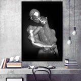 3D Effect Art The Hug Love II Luxury Grey Framed Art Prints Wall Decor - Painting Prints, Wall Art, Home Decor, Prints for Sale