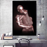 3D Effect Art The Hug Love II Luxury Pink Gold Framed Art Prints Wall Decor - Painting Prints, Wall Art, Home Decor, Prints for Sale