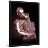 3D Effect Art The Hug Love II Luxury Pink Gold Framed Art Prints Wall Decor - Painting Prints, Wall Art, Home Decor, Prints for Sale