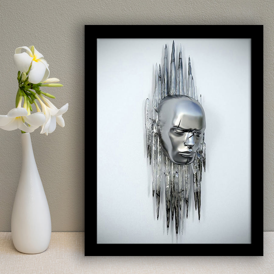3D Effect Art Abstract Face Framed Art Prints Wall Decor - Painting Prints, Wall Art, Framed Picture, For Sale