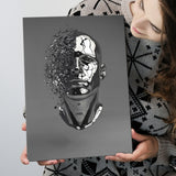 3D Effect Art Abstract Face V1 Canvas Prints Wall Art - Painting Canvas, Home Wall Decor, Painting Prints, For Sale