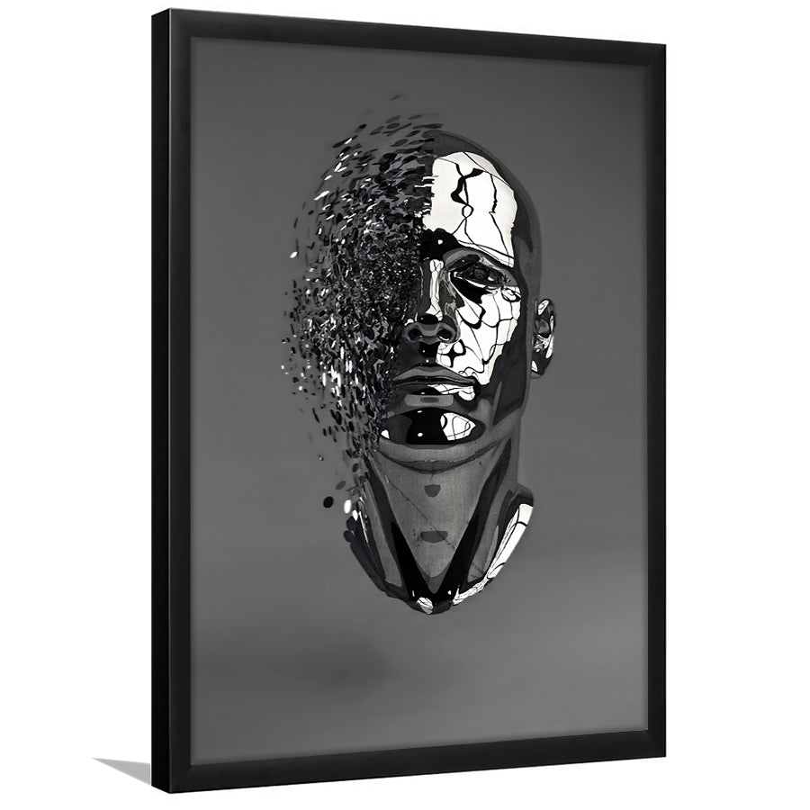 3D Effect Art Abstract Face V1 Framed Art Prints Wall Decor - Painting Prints, Wall Art, Framed Picture, For Sale