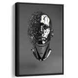 3D Effect Art Abstract Face V1 Framed Canvas Prints Wall Art - Painting Canvas, Floating Frame, Painting Prints, For Sale