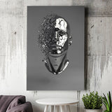 3D Effect Art Abstract Face V1 Canvas Prints Wall Art - Painting Canvas, Home Wall Decor, Painting Prints, For Sale