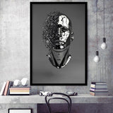 3D Effect Art Abstract Face V1 Framed Art Prints Wall Decor - Painting Prints, Wall Art, Framed Picture, For Sale