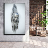 3D Effect Art Abstract Face Framed Canvas Prints Wall Art - Painting Canvas, Floating Frame, Painting Prints, For Sale