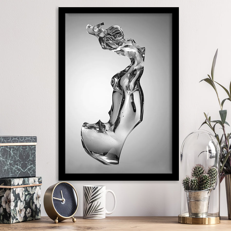 3D Effect Art Attractive Body Of A Woman V1 Framed Art Prints Wall Decor - Painting Prints, Wall Art, Framed Picture, For Sale