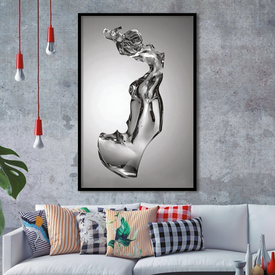 3D Effect Art Attractive Body Of A Woman V1 Framed Art Prints Wall Decor - Painting Prints, Wall Art, Framed Picture, For Sale