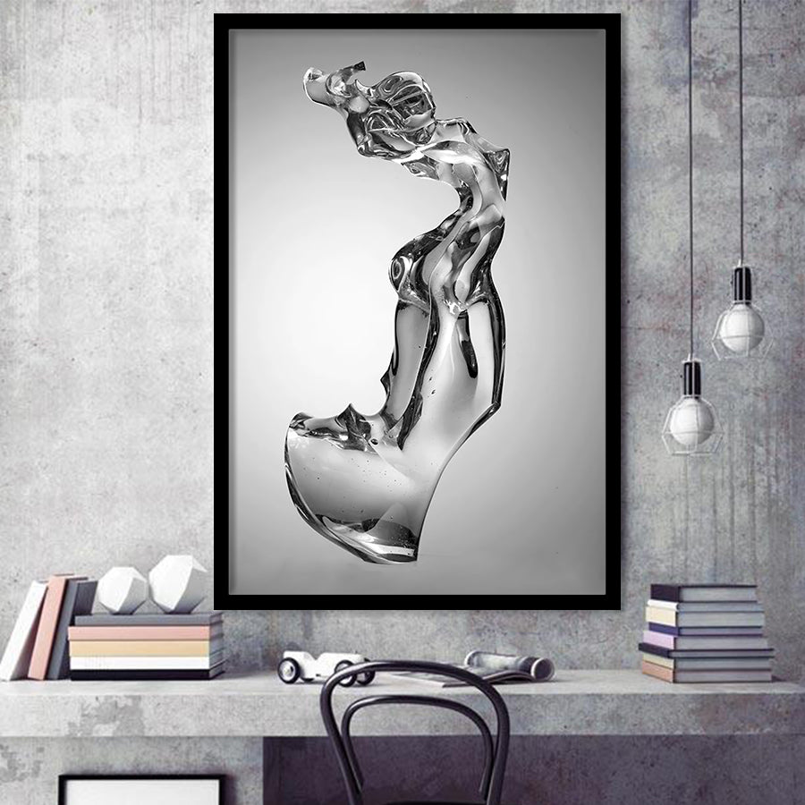 3D Effect Art Attractive Body Of A Woman V1 Framed Art Prints Wall Decor - Painting Prints, Wall Art, Framed Picture, For Sale