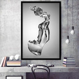 3D Effect Art Attractive Body Of A Woman V1 Framed Art Prints Wall Decor - Painting Prints, Wall Art, Framed Picture, For Sale