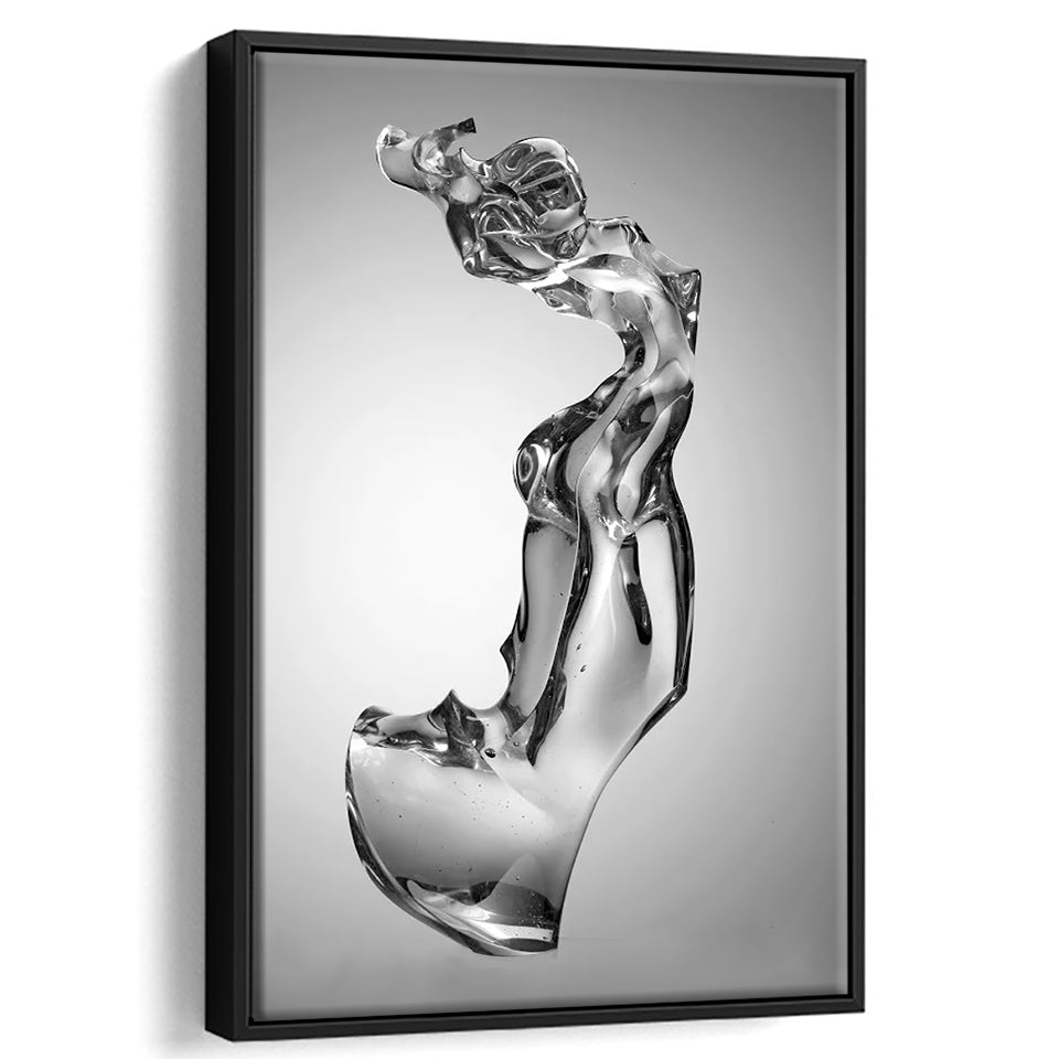 3D Effect Art Attractive Body Of A Woman V1 Framed Canvas Prints Wall Art - Painting Canvas, Floating Frame, Painting Prints, For Sale