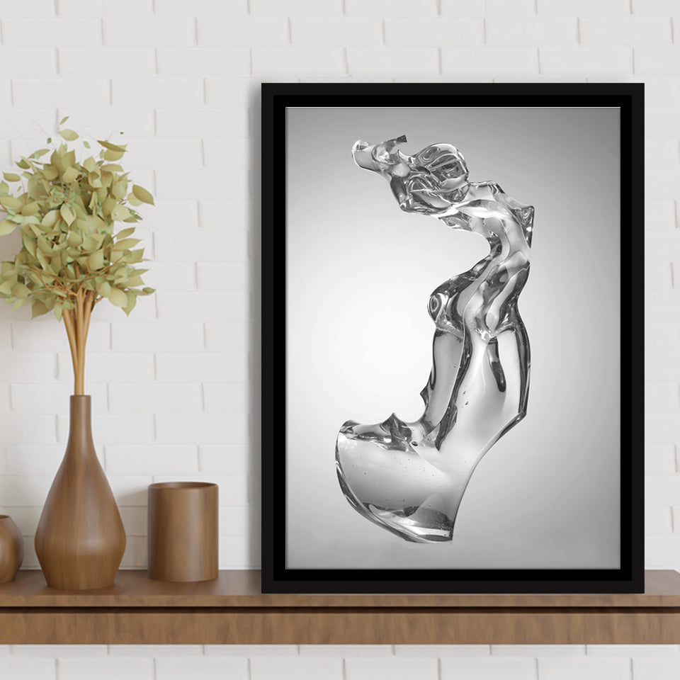3D Effect Art Attractive Body Of A Woman V1 Framed Canvas Prints Wall Art - Painting Canvas, Floating Frame, Painting Prints, For Sale