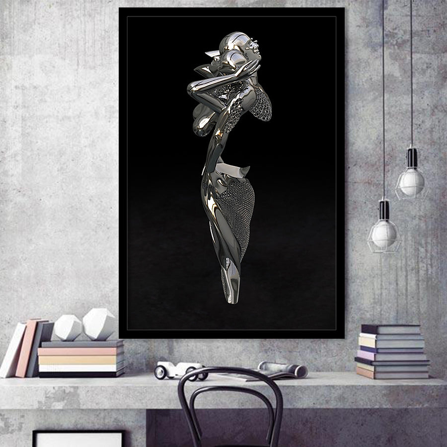 3D Effect Art Attractive Body Of A Woman V2 Framed Art Prints Wall Decor - Painting Prints, Wall Art, Framed Picture, For Sale