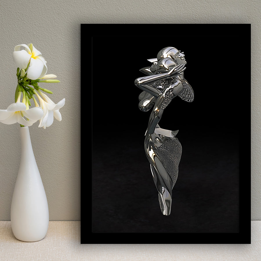 3D Effect Art Attractive Body Of A Woman V2 Framed Art Prints Wall Decor - Painting Prints, Wall Art, Framed Picture, For Sale