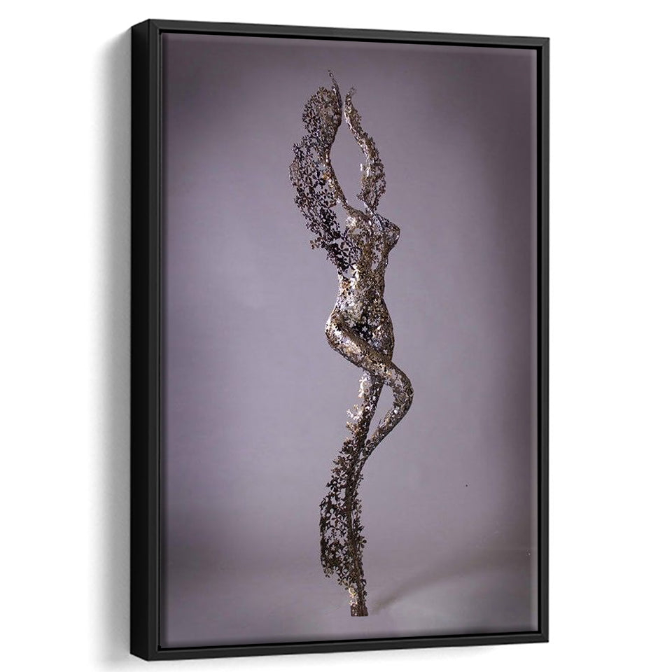 3D Effect Art Attractive Body Of A Woman V3 Framed Canvas Prints Wall Art - Painting Canvas, Floating Frame, Painting Prints, For Sale