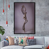 3D Effect Art Attractive Body Of A Woman V3 Framed Art Prints Wall Decor - Painting Prints, Wall Art, Framed Picture, For Sale