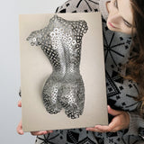 3D Effect Art Attractive Body Of A Woman V4 Canvas Prints Wall Art - Painting Canvas, Home Wall Decor, Painting Prints, For Sale