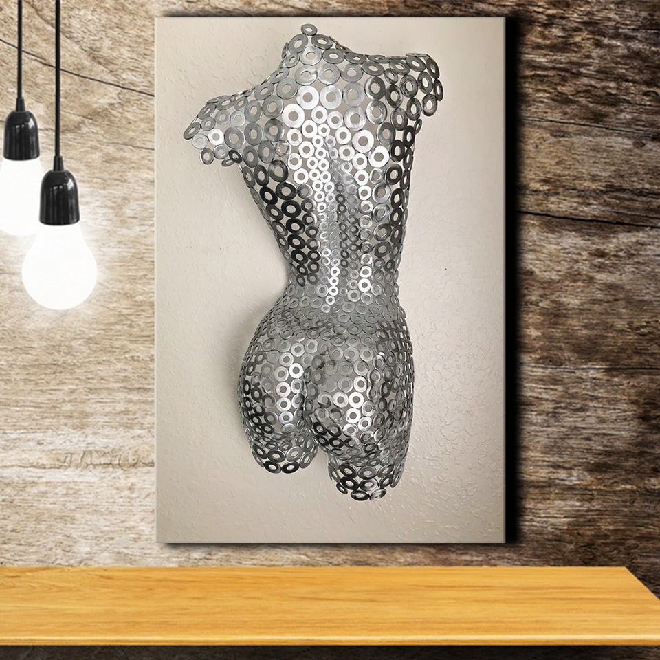 3D Effect Art Attractive Body Of A Woman V4 Canvas Prints Wall Art - Painting Canvas, Home Wall Decor, Painting Prints, For Sale