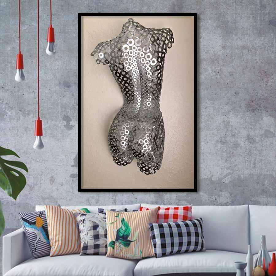 3D Effect Art Attractive Body Of A Woman V4 Framed Art Prints Wall Decor - Painting Prints, Wall Art, Framed Picture, For Sale