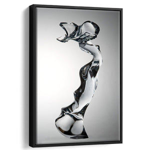 Woman Body silhouette art' Poster, picture, metal print, paint by