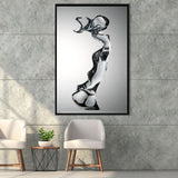 3D Effect Art Attractive Body Of A Woman Framed Canvas Prints Wall Art - Painting Canvas, Floating Frame, Painting Prints, For Sale