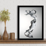3D Effect Art Attractive Body Of A Woman Framed Canvas Prints Wall Art - Painting Canvas, Floating Frame, Painting Prints, For Sale