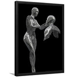 3D Effect Art Love Comes From The Heart Framed Art Prints Wall Decor - Painting Prints, Wall Art, Framed Picture, For Sale