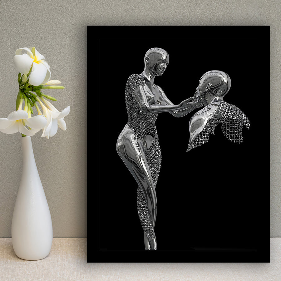 3D Effect Art Love Comes From The Heart Framed Art Prints Wall Decor - Painting Prints, Wall Art, Framed Picture, For Sale