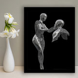 3D Effect Art Love Comes From The Heart Framed Art Prints Wall Decor - Painting Prints, Wall Art, Framed Picture, For Sale