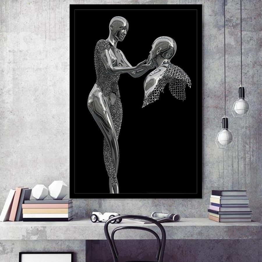 3D Effect Art Love Comes From The Heart Framed Art Prints Wall Decor - Painting Prints, Wall Art, Framed Picture, For Sale