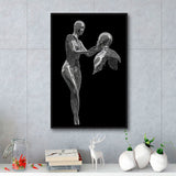 3D Effect Art Love Comes From The Heart Framed Canvas Prints Wall Art - Painting Canvas, Floating Frame, Painting Prints, For Sale