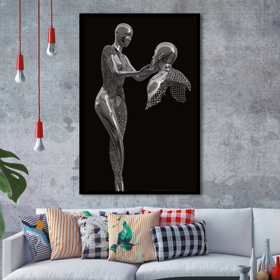3D Effect Art Love Comes From The Heart Framed Art Prints Wall Decor - Painting Prints, Wall Art, Framed Picture, For Sale