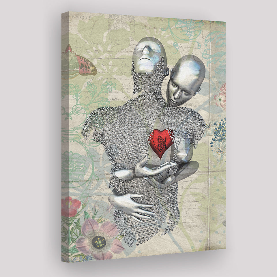 3D Effect Art Red Heart Love Canvas Prints Wall Art - Painting Canvas, –  UnixCanvas