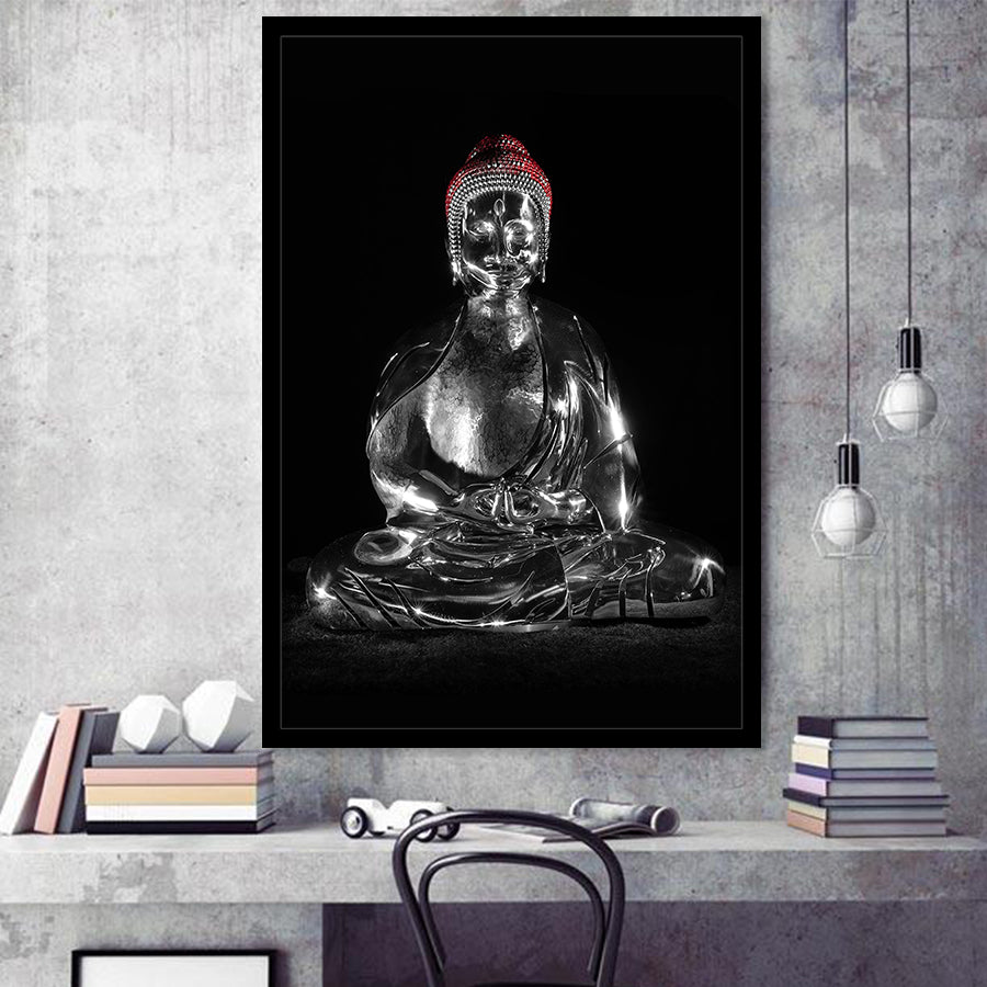 3D Effect Art Buddha Meditation Framed Art Prints Wall Decor - Painting Prints, Wall Art, Framed Picture, For Sale