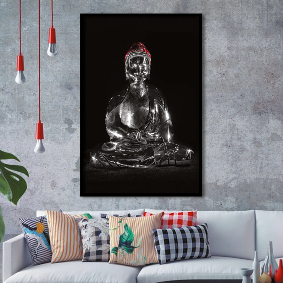 3D Effect Art Buddha Meditation Framed Art Prints Wall Decor - Painting Prints, Wall Art, Framed Picture, For Sale