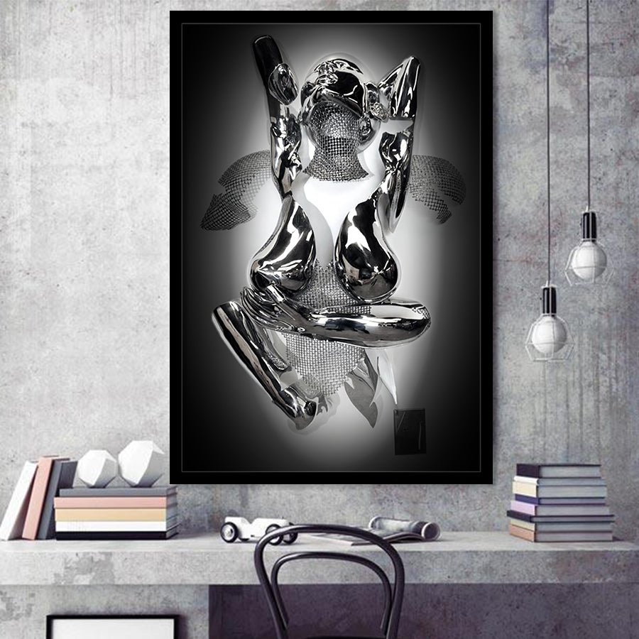 3D Effect Art Indecent Framed Art Prints Wall Decor - Painting Prints, Wall Art, Framed Picture, For Sale