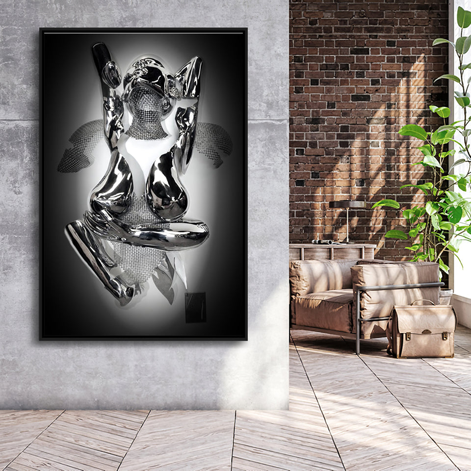 3D Effect Art Indecent Framed Canvas Prints Wall Art - Painting Canvas, Floating Frame, Painting Prints, For Sale