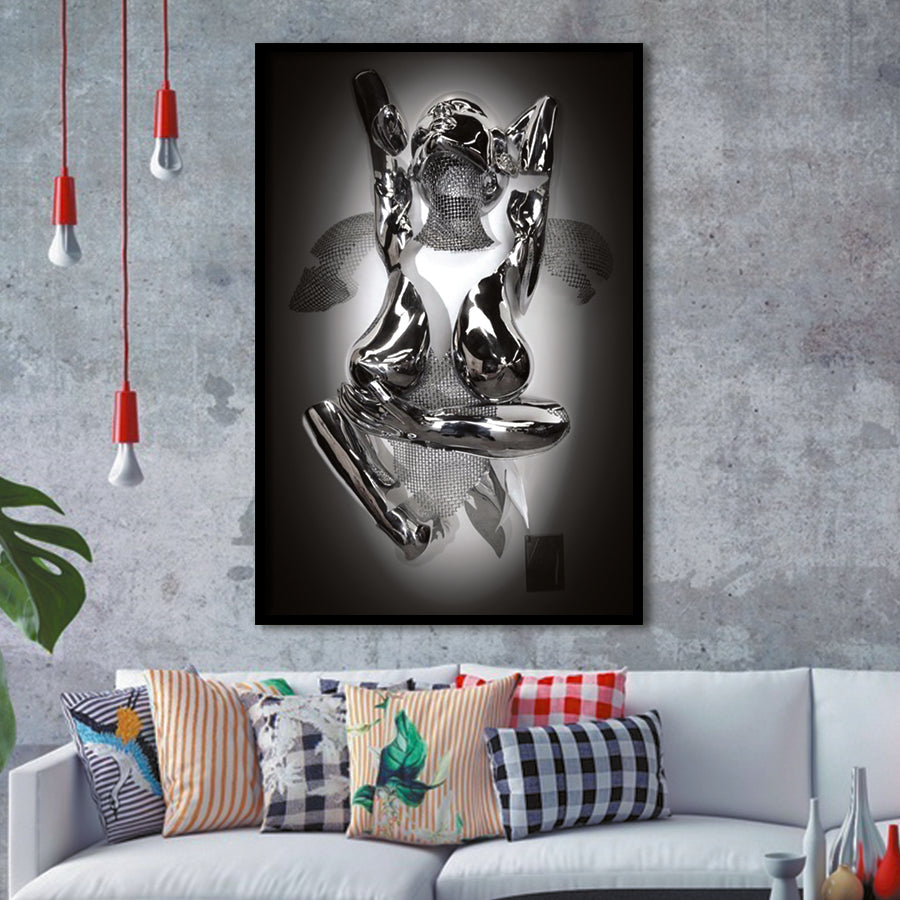 3D Effect Art Indecent Framed Art Prints Wall Decor - Painting Prints, Wall Art, Framed Picture, For Sale