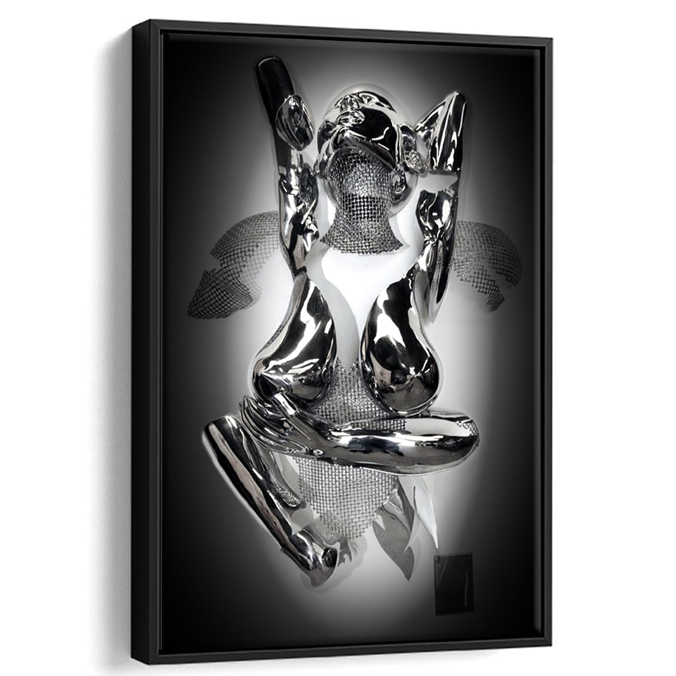 3D Effect Art Indecent Framed Canvas Prints Wall Art - Painting Canvas, Floating Frame, Painting Prints, For Sale
