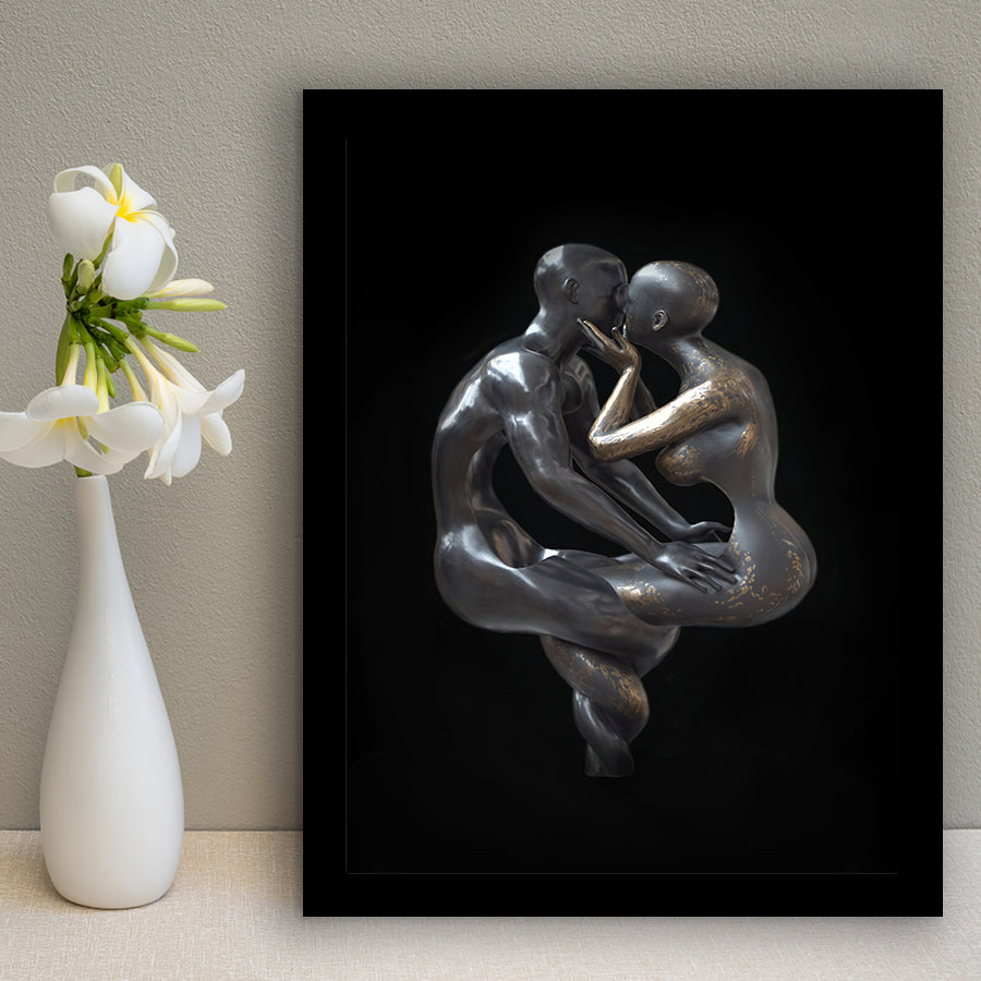3D Effect Art Loyalty Bronze Framed Art Prints Wall Decor - Painting Prints, Wall Art, Framed Picture, For Sale