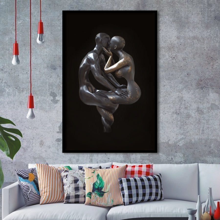 3D Effect Art Loyalty Bronze Framed Art Prints Wall Decor - Painting Prints, Wall Art, Framed Picture, For Sale