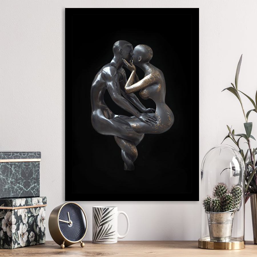 3D Effect Art Loyalty Bronze Framed Art Prints Wall Decor - Painting Prints, Wall Art, Framed Picture, For Sale