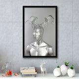 3D Effect Art Omar António Metal Head Framed Canvas Prints Wall Art - Painting Canvas, Floating Frame, Painting Prints, For Sale