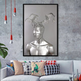 3D Effect Art Omar António Metal Head Framed Art Prints Wall Decor - Painting Prints, Wall Art, Framed Picture, For Sale