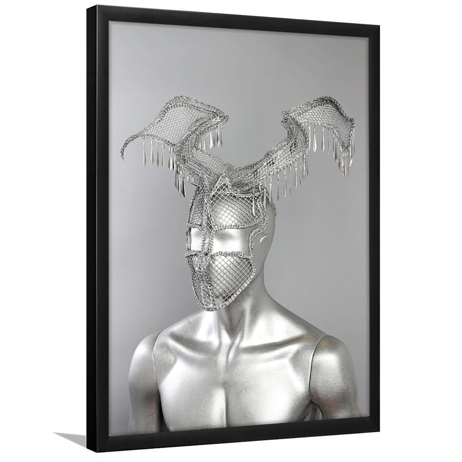 3D Effect Art Omar António Metal Head Framed Art Prints Wall Decor - Painting Prints, Wall Art, Framed Picture, For Sale
