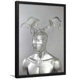 3D Effect Art Omar António Metal Head Framed Art Prints Wall Decor - Painting Prints, Wall Art, Framed Picture, For Sale
