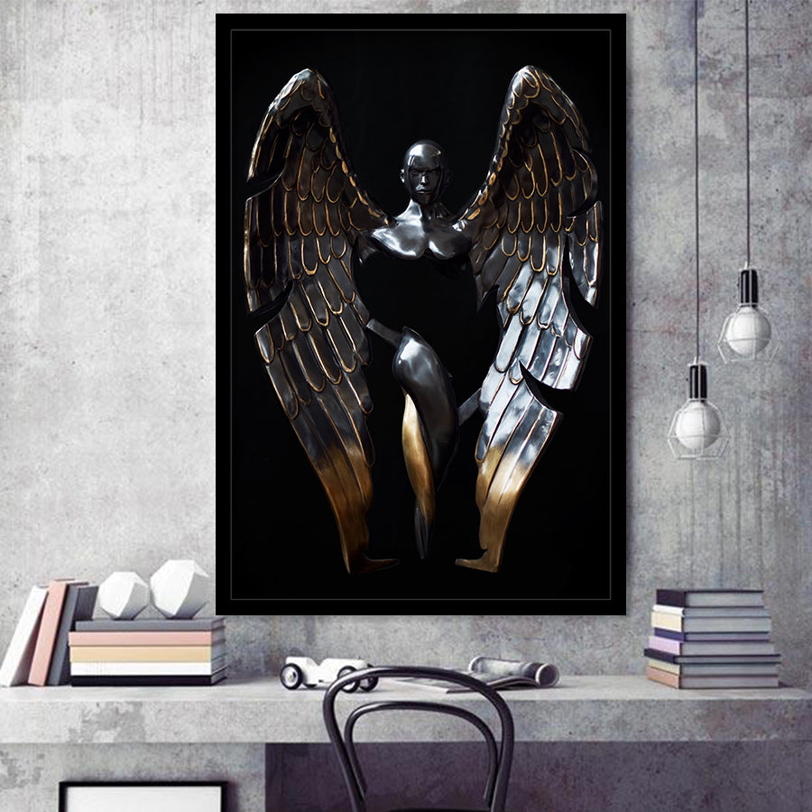 3D Effect Art Bronze Angle Framed Art Prints Wall Decor - Painting Prints, Wall Art, Framed Picture, For Sale