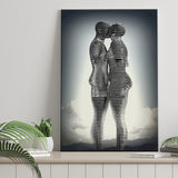 3D Effect Ali & Nino Couple Love Art Canvas Prints Wall Art - Painting Canvas, Home Wall Decor, Prints for Sale, Painting Art