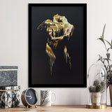 3D Effect Art Golden Passion Hug Love Framed Art Print Wall Decor - Painting Art,Framed Picture,Wall Art