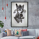 3D Effect Art Back Hug Love Framed Art Prints Wall Decor - Painting Prints, Wall Art, Framed Picture, For Sale
